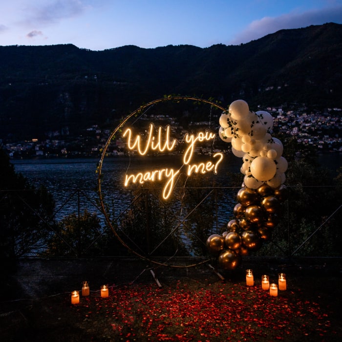 servizio di proposta di matrimonio personalizzata